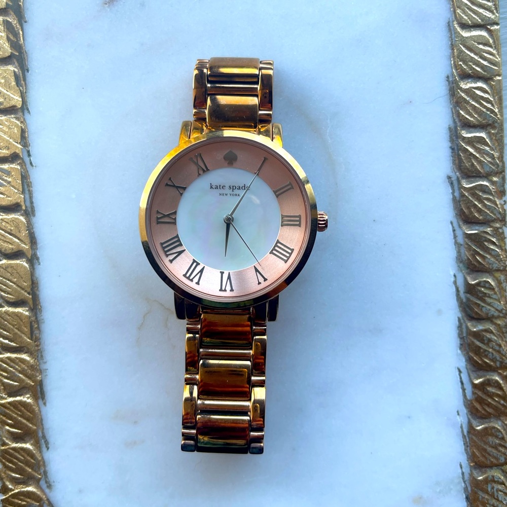 Mother of Pearl-Rose Gold Kate Spade watch
